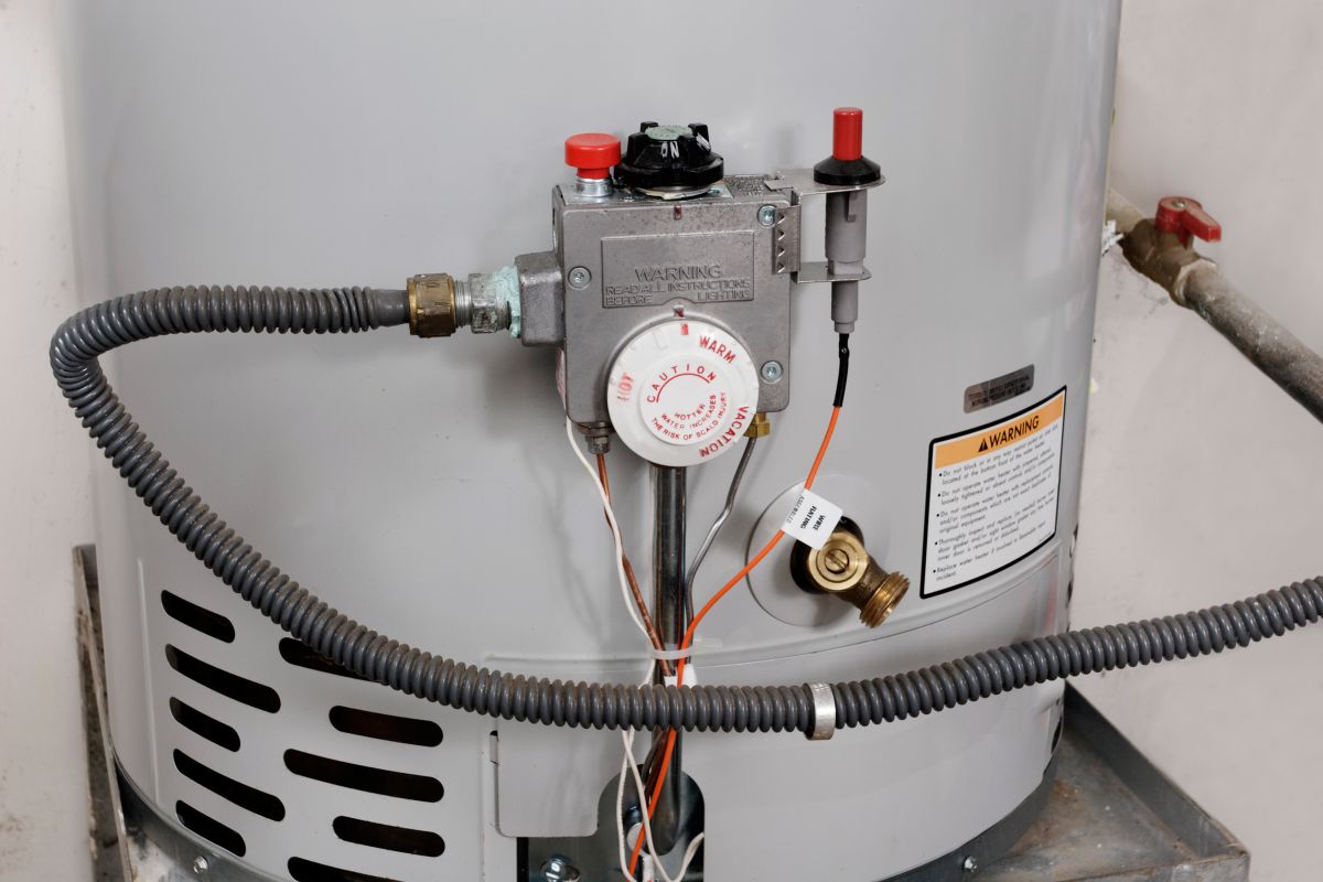 light grey water heater